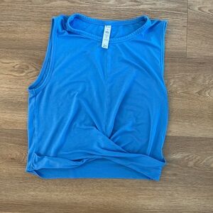 Alo Yoga- Cover Tank Blue Size small